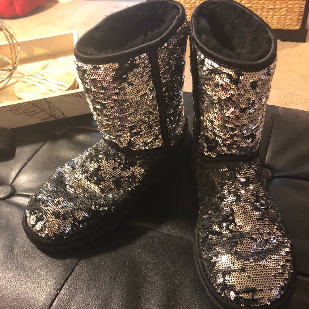 Sequined Short Ugg Boots